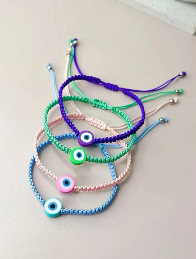 Color evil eye bracelet