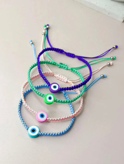 Color evil eye bracelet
