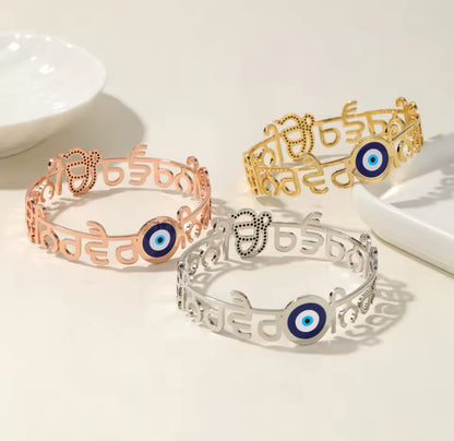 Nirbhau Nirvair Kara with Evil eye