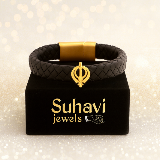 Khanda Bracelet Leather