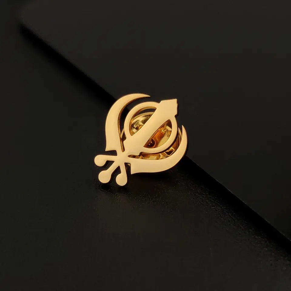 Khanda pin Brooch
