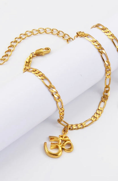Gold Om bracelet