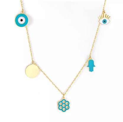 Blue Evil eye necklace