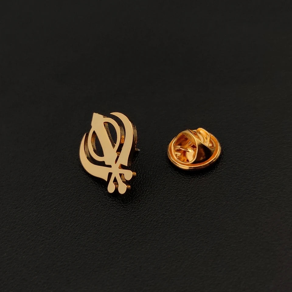 Khanda pin Brooch