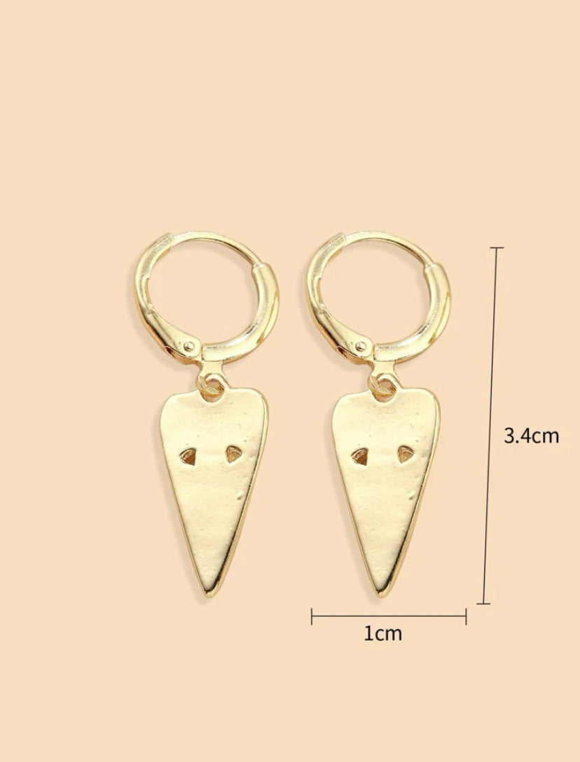 Evil eye tiny hoops