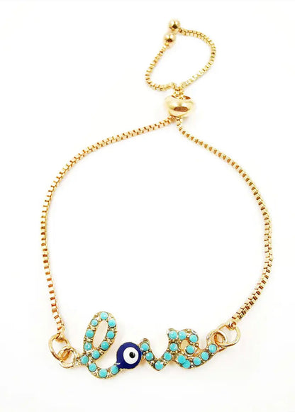 Evil eye bracelet
