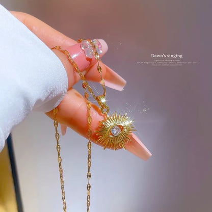 Gold evil eye necklace