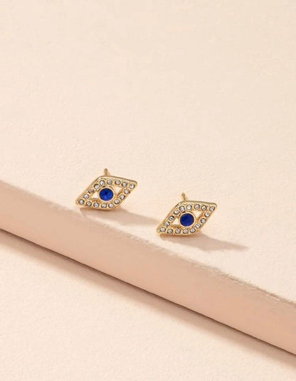 Evil eye earrings