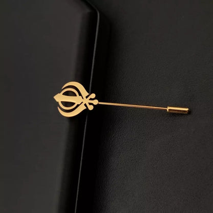 Khanda pin Brooch
