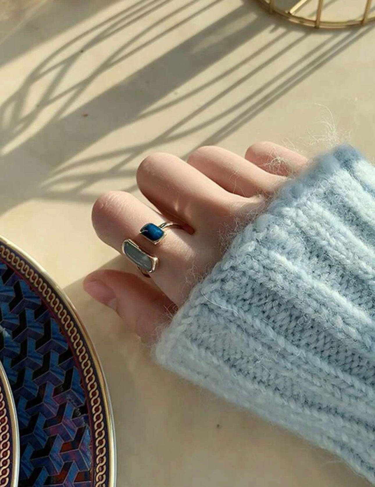 Aquamarine ring