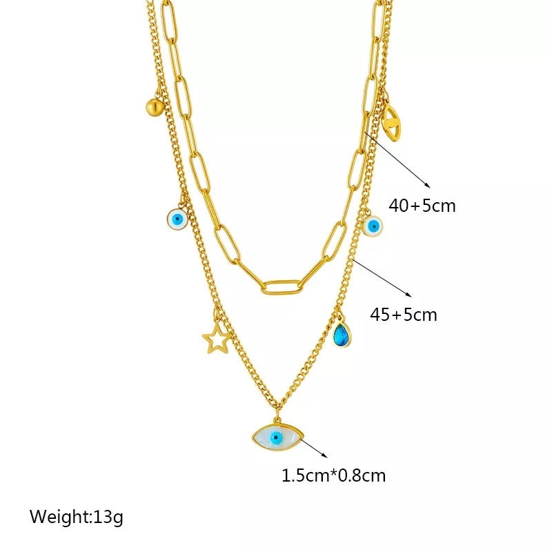 Evil eye necklace