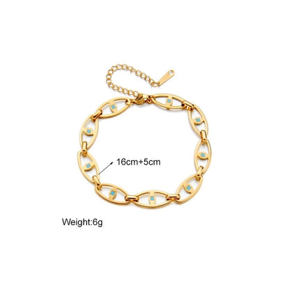 Evil eye chain bracelet