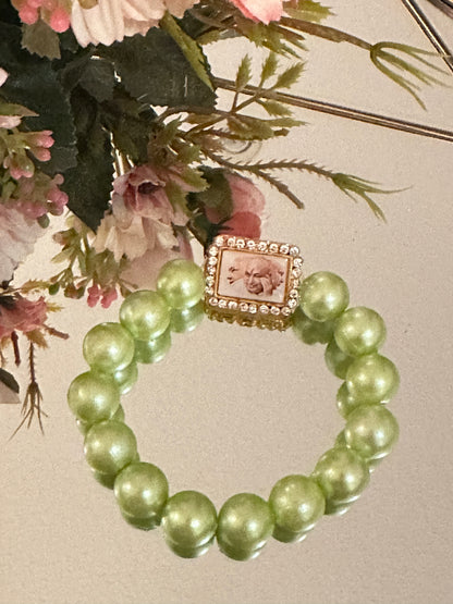 Jai Guruji blessing Bracelet Green