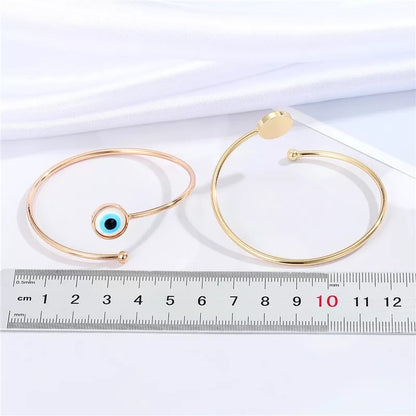 Evil eye cuff bangle