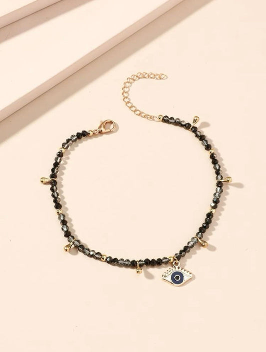 Evil eye anklet