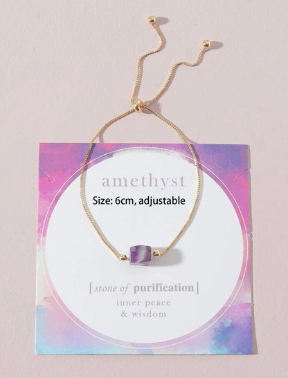 Amethyst bracelet
