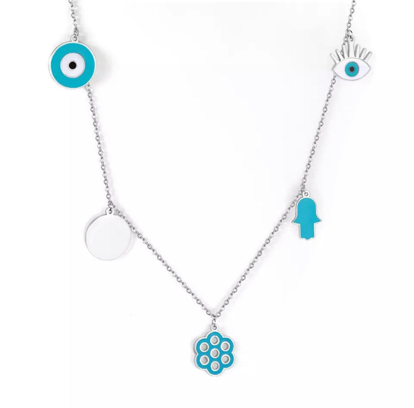 Blue Evil eye necklace