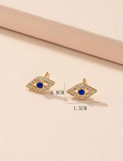 Evil eye earrings