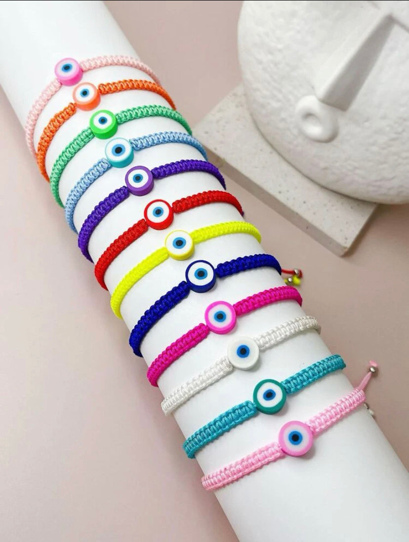 Color evil eye bracelet