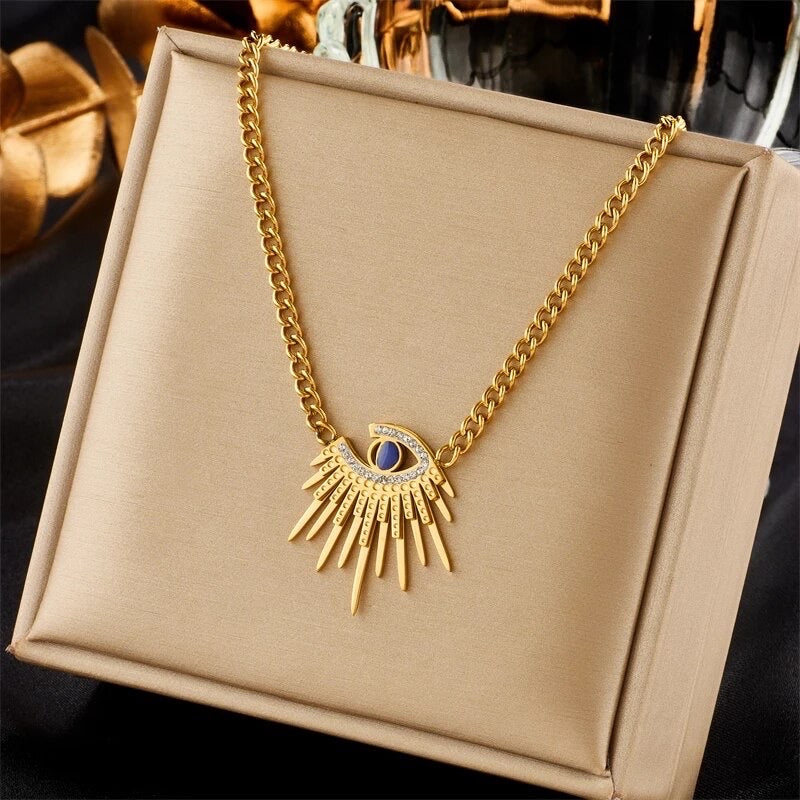 Evil eye necklace