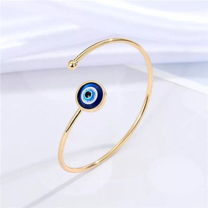 Evil eye cuff bangle