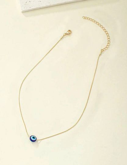 Dainty evil eye necklace