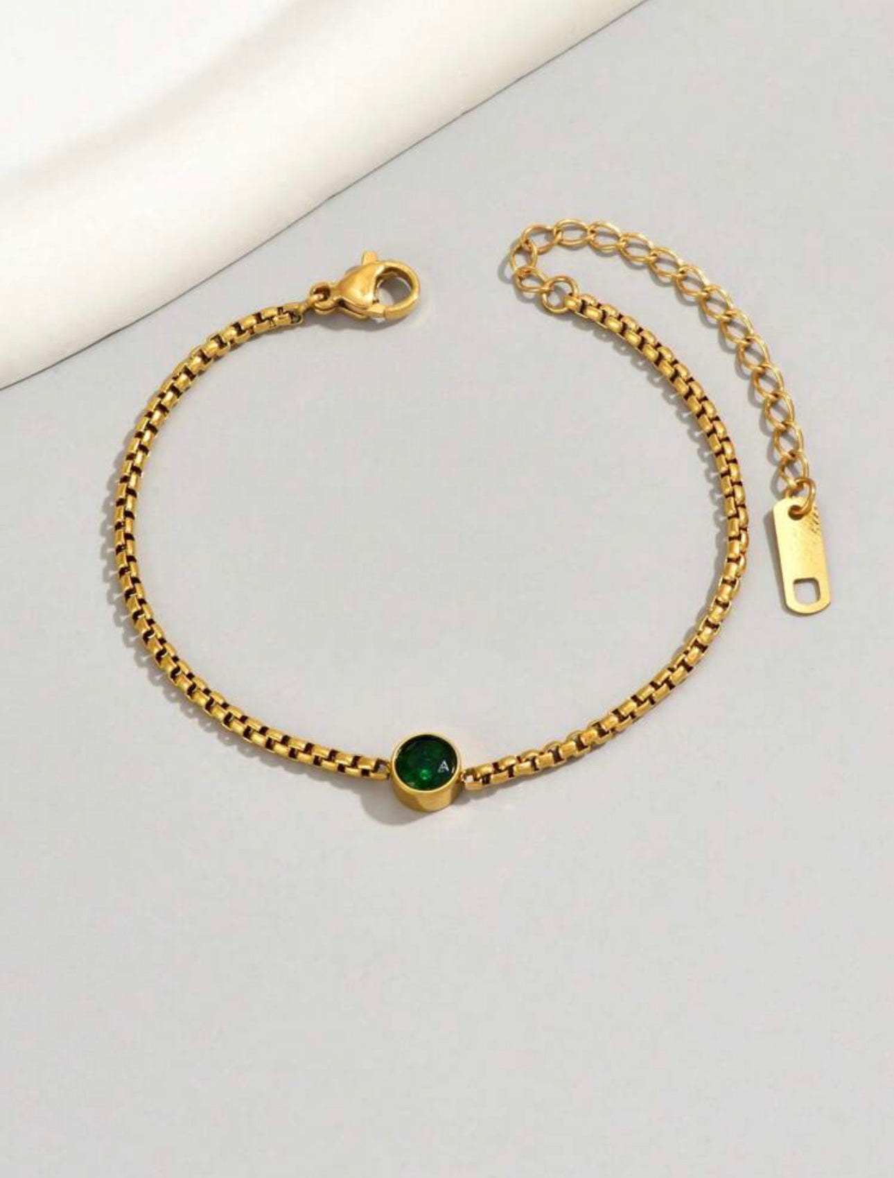 Gold glam bracelet