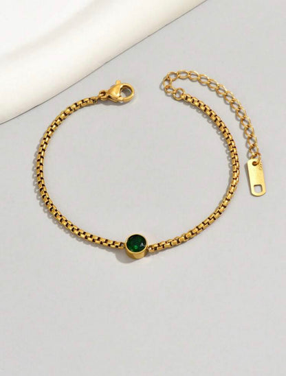 Gold glam bracelet
