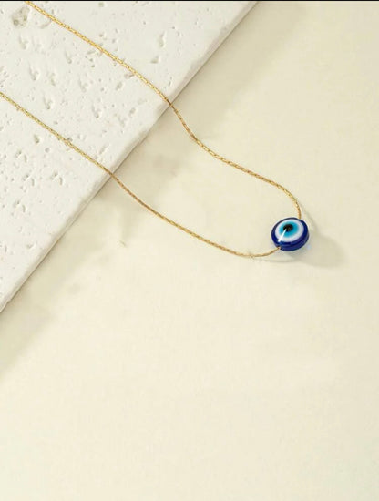 Dainty evil eye necklace