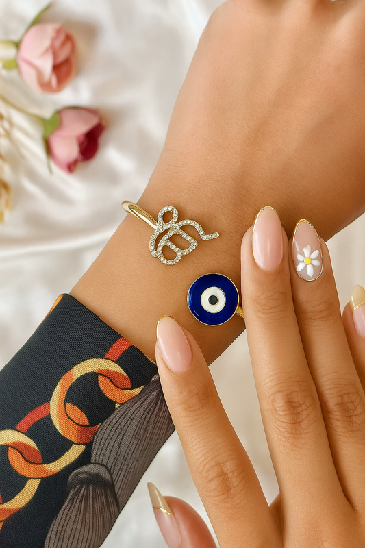 Ek Onkar & Evil Eye Bracelet “ Mehar ”