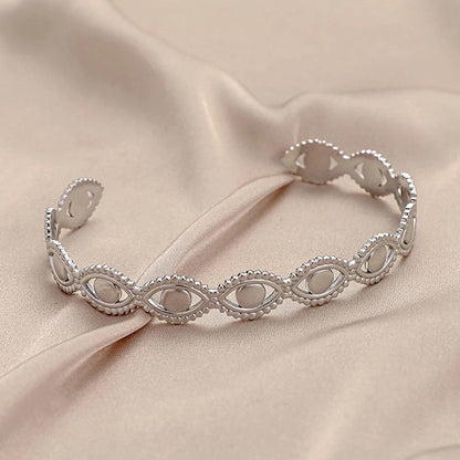Evil eye cuff bangle