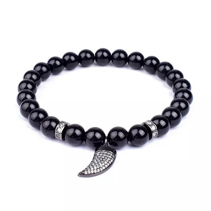 Black Tourmaline Kirpan bracelet