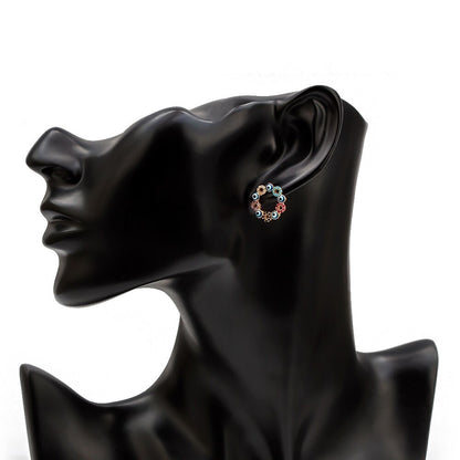 Evil eye big earrings
