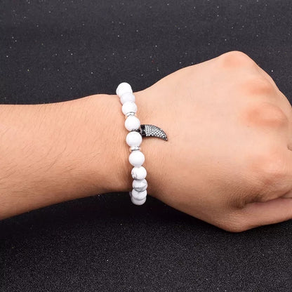 White Howlite Kirpan bracelet
