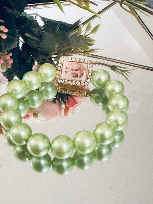 Jai Guruji blessing Bracelet Green