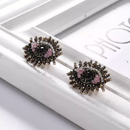 Evil eye earrings