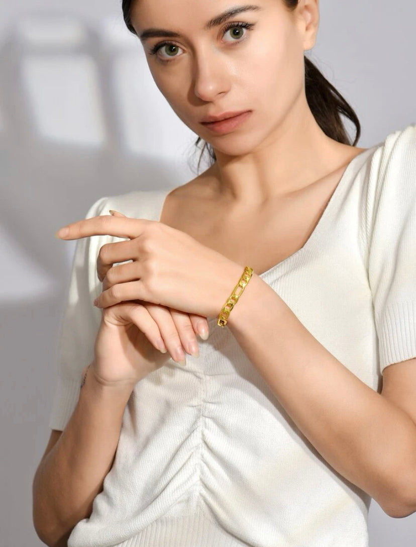 Gold plated bracelet