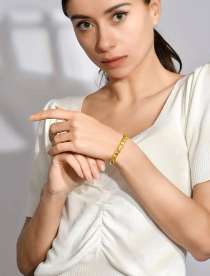Gold plated bracelet