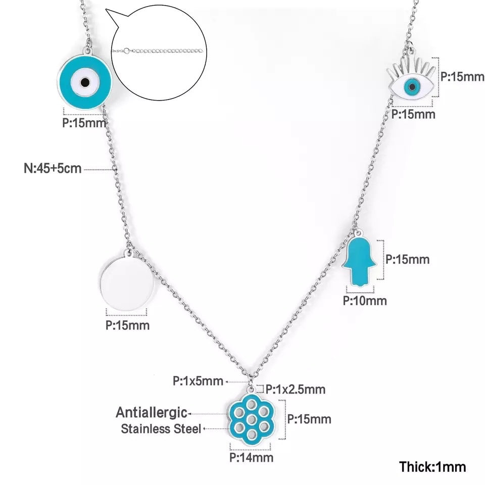 Blue Evil eye necklace