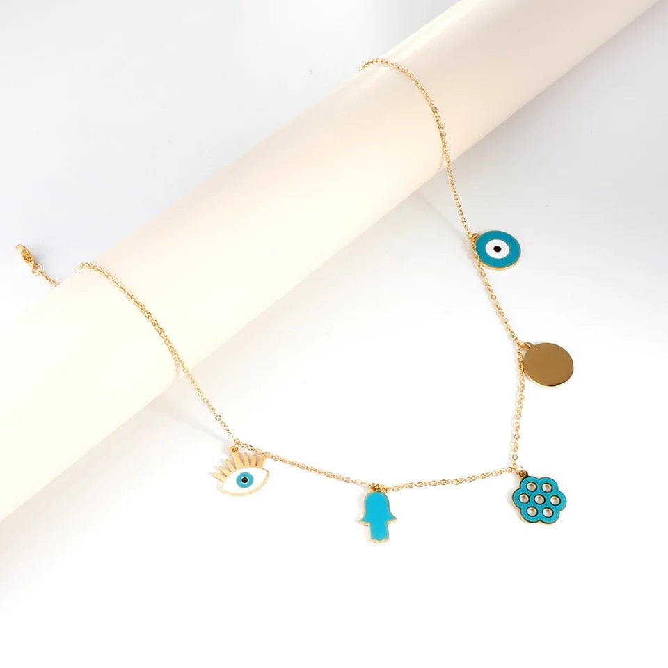 Blue Evil eye necklace