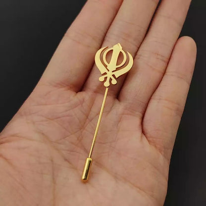 Khanda pin Brooch