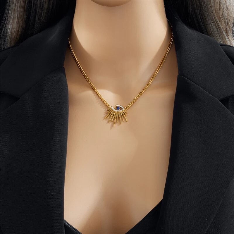 Evil eye necklace