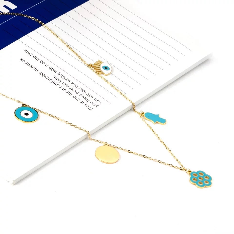 Blue Evil eye necklace
