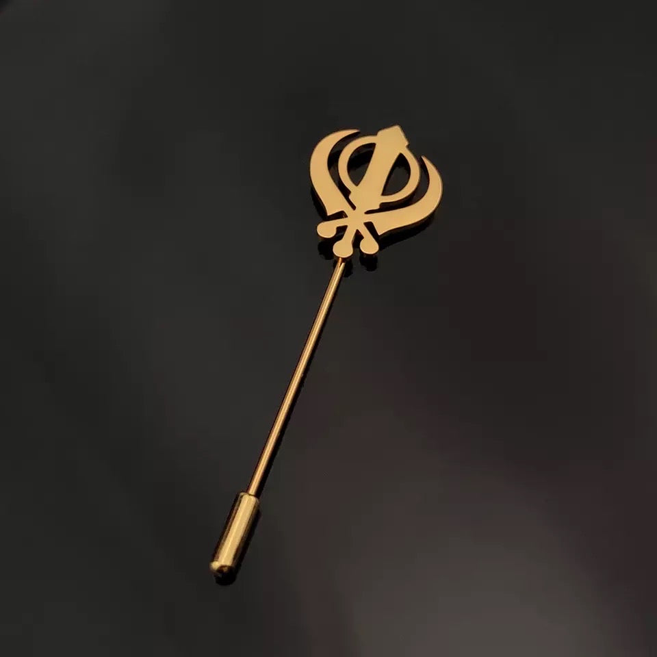 Khanda pin Brooch